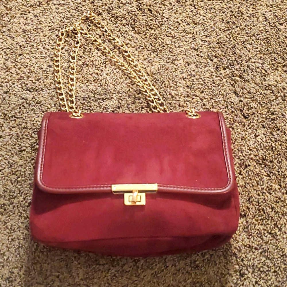 Express Velvet Shoulder Bag